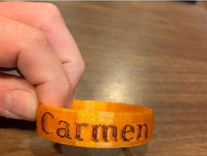 carmen bracelet 3d print model - Mito3D