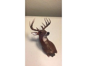 los ciervos la caza con arco buck cabeza de ciervo hunt hunter trofeo el monte réplica montaje en pared 3d print model - Mito3D