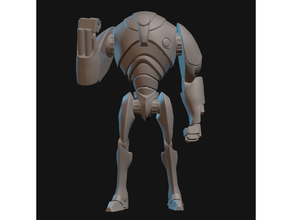 b2 super battle droid miniature 3dprintable scifi di star wars legione da tavolo 3d print model - Mito3D