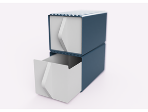 stackable drawers bin 3d print model - Mito3D