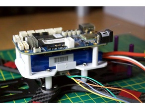 beaglebone plaque de montage martien ii drone support 3d print model - Mito3D