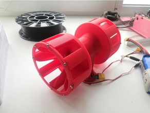 dual air raid siren brushless loud 3d print model - Mito3D