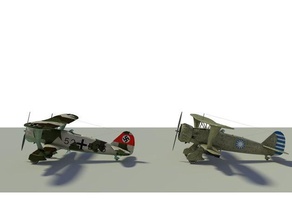 hs 123 aircraft airplane blender 3d german hs123 nazi ww2 weapons wwii plane 3d print model - Mito3D