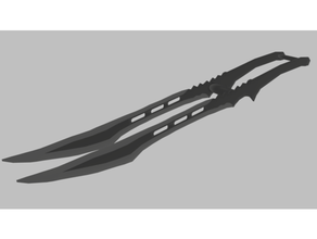 tueur de zombie le cosplay la dague épée poignard l'épée des épées zombies 3d print model - Mito3D