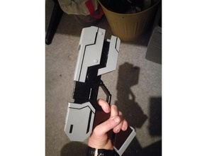 metriod pistola de aturdimiento cosplay prop samus 3d print model - Mito3D