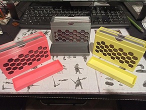 necromunda deck caixas baralho de caixa filamento spool titular underhive 3d print model - Mito3D