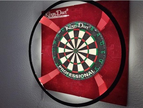 darts board illumination ring light 3d print model - Mito3D