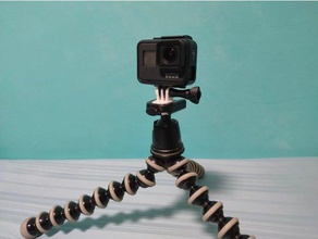joby gorillapod gopro faceplate camera mount mini slr tripod 3d print model - Mito3D