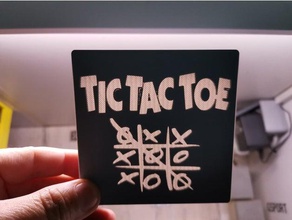 tic tac toe-Reisende 3d print model - Mito3D