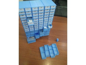 la caja de componentes electrónicos 3d print model - Mito3D