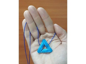 penrose triangle pendant 1 3d print model - Mito3D