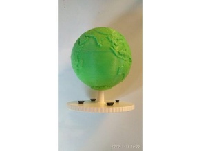 earth mounting hole 3d print model - Mito3D