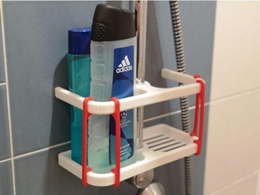 shower shelf bathroom 3d print model - Mito3D