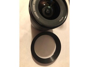 lens hood canon ef-s 10-18mm dslr 3d print model - Mito3D