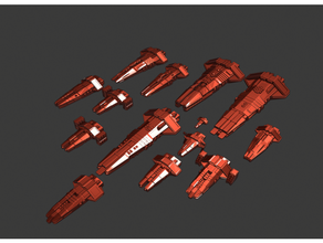 spaceships full thrust spaceship 3d print model - Mito3D