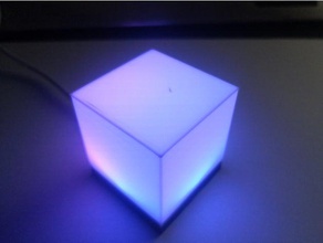 fraca luz cubo ws2812b + digispark arduino diodo emissor de 3d print model - Mito3D