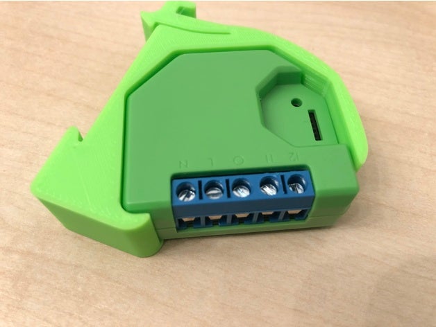 shelly dimmer hutschiene trilho din-clip 3D print model - Mito3D