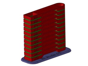 heattower druckertest temperatur temperaturturm 3d print model - Mito3D