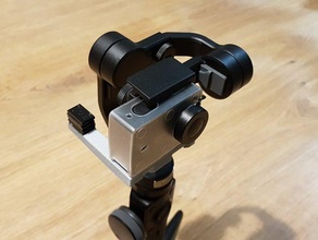 actioncam gimbal adapter yi 4k+ zhiyun smooth 4 3d print model - Mito3D