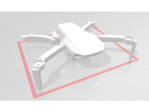 mavic mini maketi dji In drone kukla şekil katlanabilir model 3d print model - Mito3D