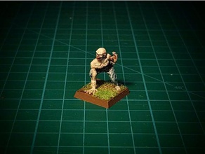 ghoul 28mm no supports needed dnd fantasy monster support-free supportless undead 3d print model - Mito3D