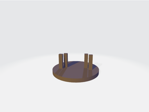 simple token stand holder 3d print model - Mito3D