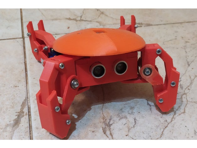 kame robot sürümü ucuz servo dörtayaklı Robotik arduino esp8266 hc-sr04 ayaklı bacaklar nodemcu uzaktan kumanda örümcek kaplumbağa Ultrasonik walker wifi 3D print model - Mito3D