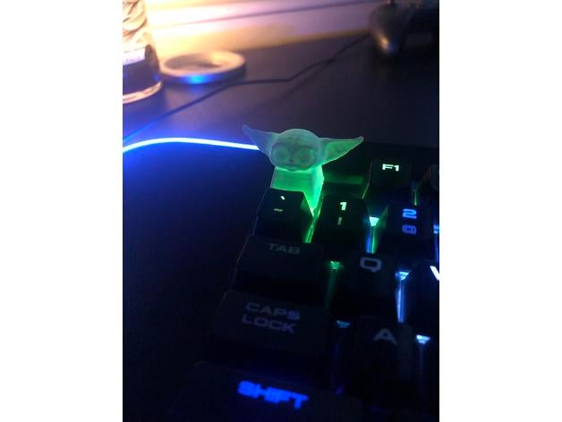 bebek yoda anahtar kapak kap özel keycap klavye keycaps mandalorian mekanik 3D print model - Mito3D