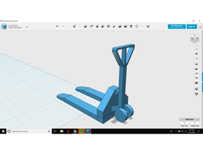 simple print pallet jack no support small 3d print model - Mito3D