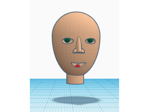 human head start beginner not finished 3d print model - Mito3D