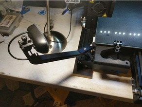 ender 3 bed handle c270 camera arm mount creality logitech 3d print model - Mito3D