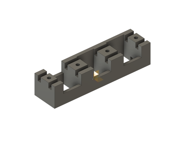 la nissan leaf est le module de batterie support terminal bus barre court-bloquants 3D print model - Mito3D