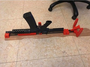 bump sled fits any top mounted p-rail airsoft rifle pistol toys big boys 3d print model - Mito3D