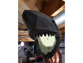 megalodon köpekbalığı ağzı hedef 3d print model - Mito3D