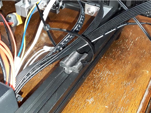 cable saddle clamp clip holder management 3D print model - Mito3D