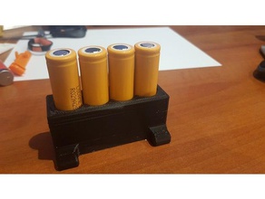 li ion 18650 soldering holder battery case tool 3d print model - Mito3D