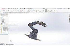 5 dof using servo motor 3d printing robotics 3d print model - Mito3D