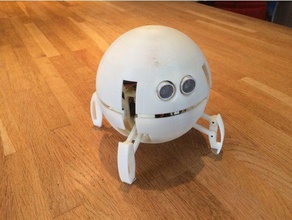 spherical quadruped robot 3d print model - Mito3D