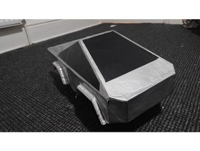 siber kamyon rc araba kapak cybertruck elonmusk minyatür yineleme 3d print model - Mito3D