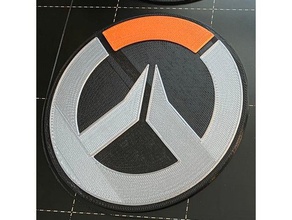 overwatch montanha-russa logotipo 3d print model - Mito3D