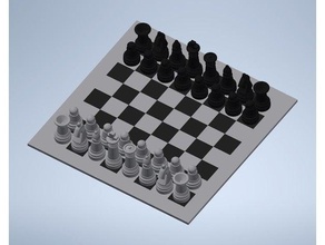chess mini board autodesk inventor creality ender3 3d print model - Mito3D