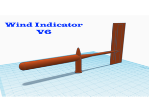 wind indicator - v6 dinghy sailing 3d print model - Mito3D