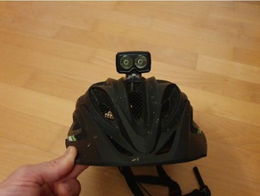 capacete lâmpada de montagem alpina derrapagem 3d print model - Mito3D