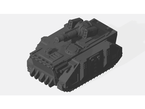 testudinus veículo de guerra 40k adeptus mechanicus culto pesado suporte skitarii tanque transporte do warhammer 3d print model - Mito3D