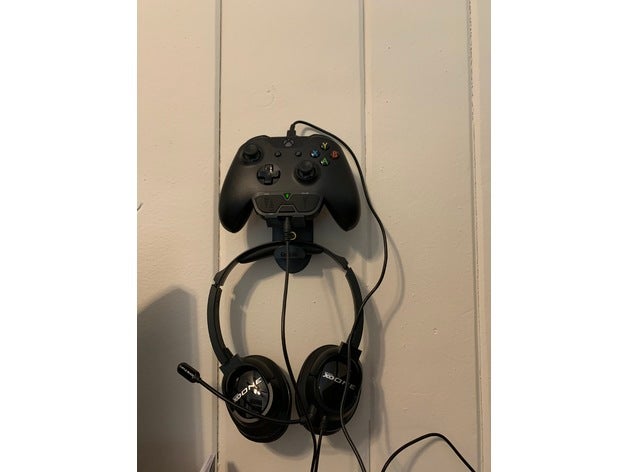 xbox one controller headphone holder 3D print model - Mito3D