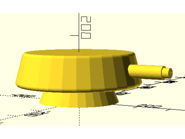 simple parameterized round turret 3D print model - Mito3D