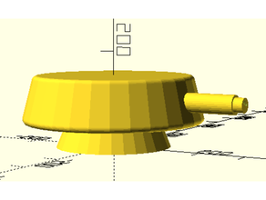 simple parameterized round turret 3d print model - Mito3D