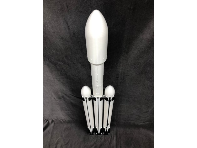 spacex falcon heavy & 9 bloque 5 el cohete 3D print model - Mito3D