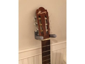 classical guitar hanger 3d print model - Mito3D