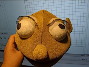 puppet eyelashes 3d print model - Mito3D